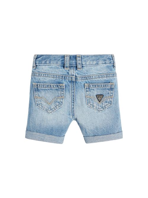 DENIM LINEN SHORTS GUESS | N3GD13D41E0/FZLN