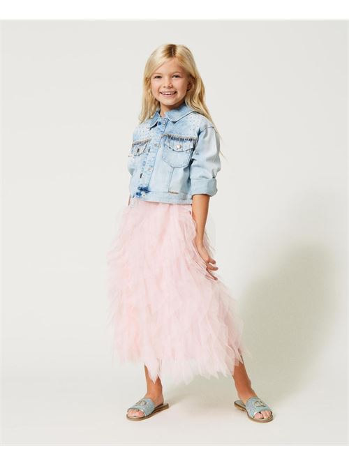 GONNA LUNGA IN TULLE TWINSET | 231GJ2Q8B/10375