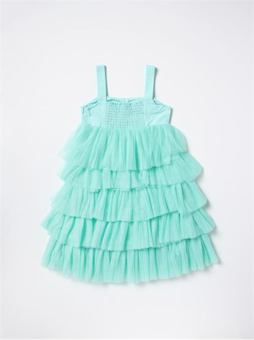 ABITO CORTO A BALZE IN TULLE CON CORPINO IN TAF TWINSET | 231GJ2Q90/00114